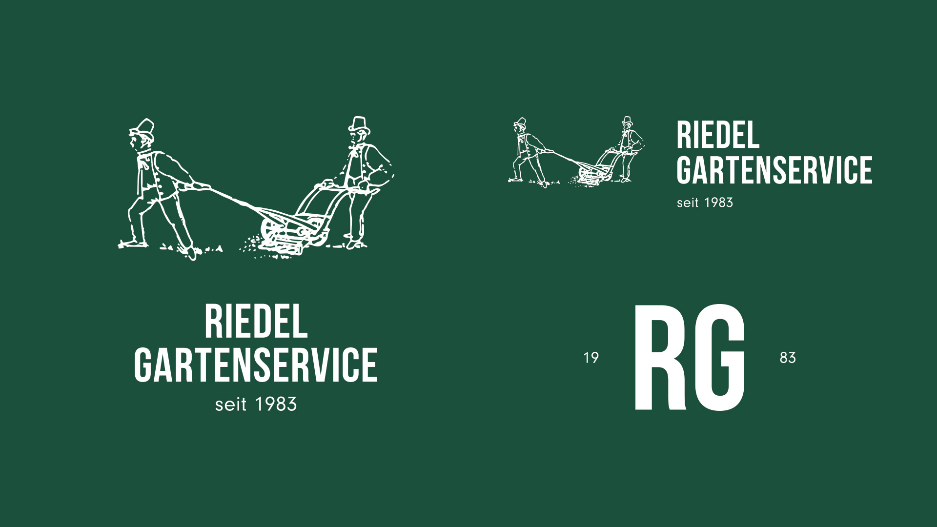 Logo Varianten Riedel Gartenservice